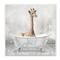 Stupell Industries Baby Giraffe Bath Time Cute Animal Wall Plaque